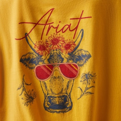Ariat Wmns Real Cool Cow SS T-Shirt