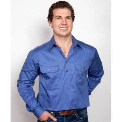 JUST COUNTRY WORK SHIRT CAMERON 1/2 BUTTON