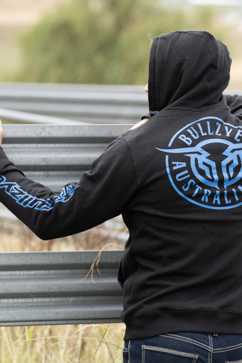 BULLZYE MENS BULLRING ZIP UP HOODIE
