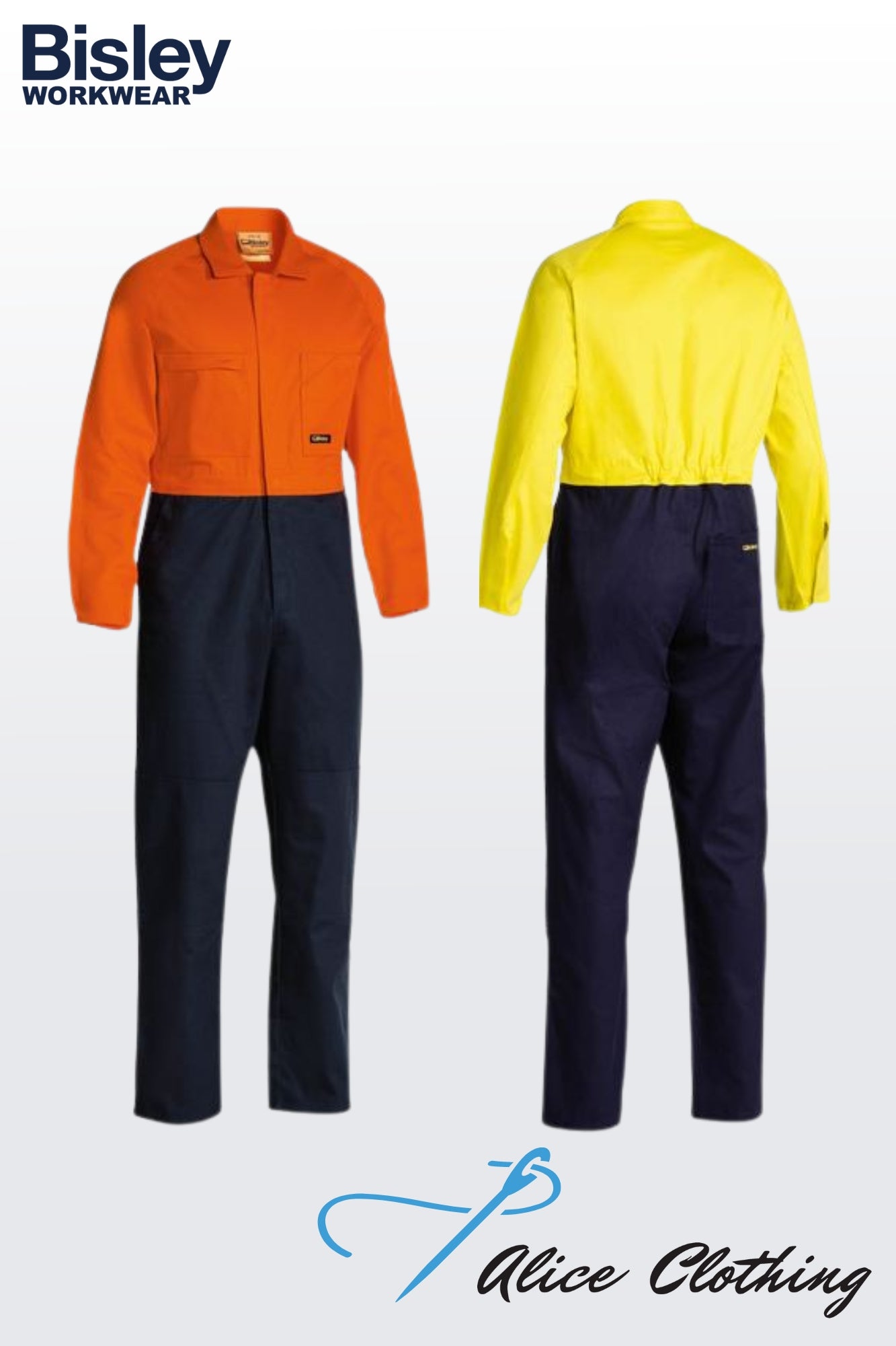 BISLEY COVERALLS HI VIS