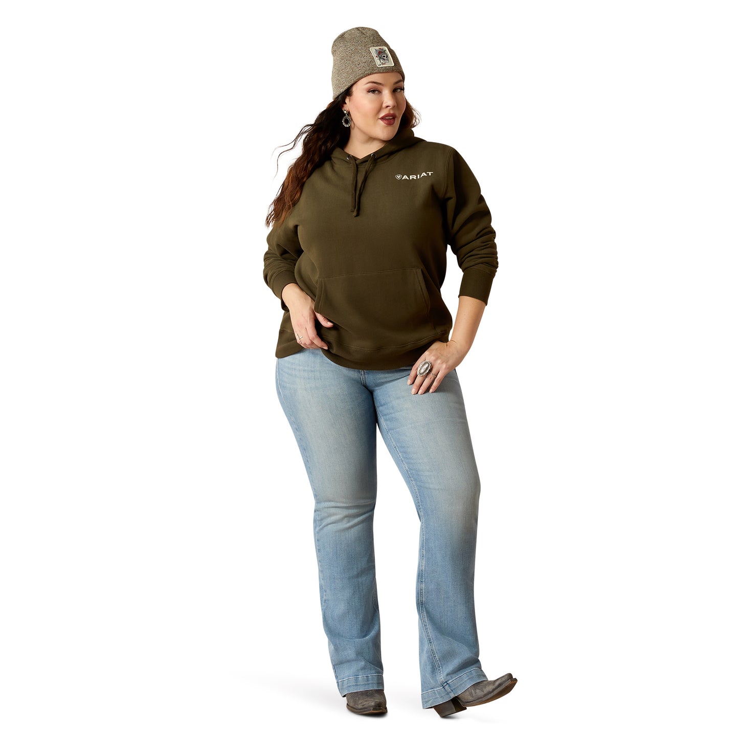 Ariat Womens Stamp Hoodie - Serrano Print