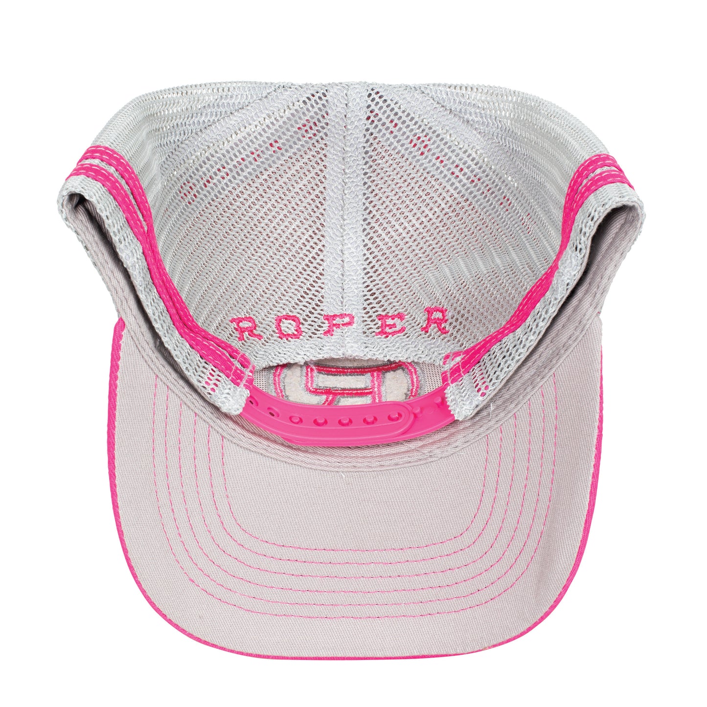 Roper Trucker Cap - Hot Pink