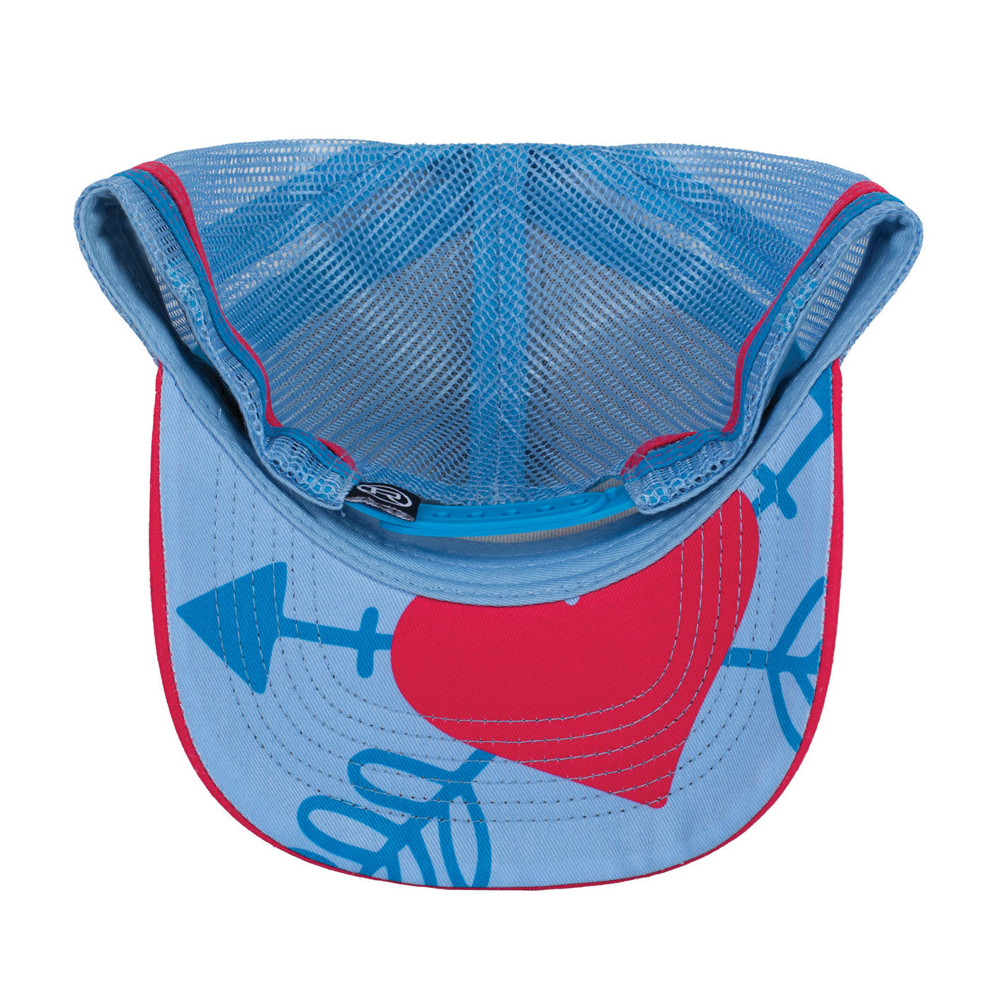 Roper Trucker Cap - Cactus Print Blue Jewel