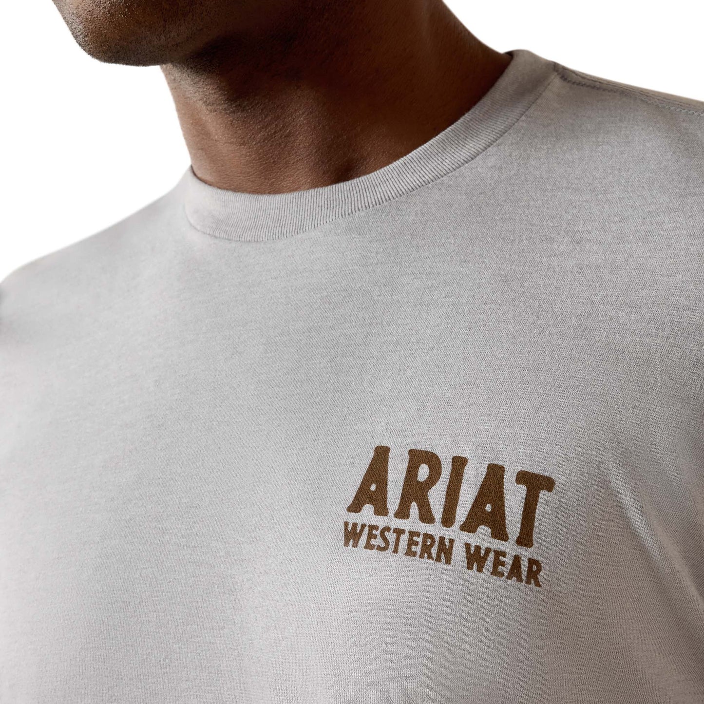 Ariat Men's Outline Shop T-shirt - Pewter
