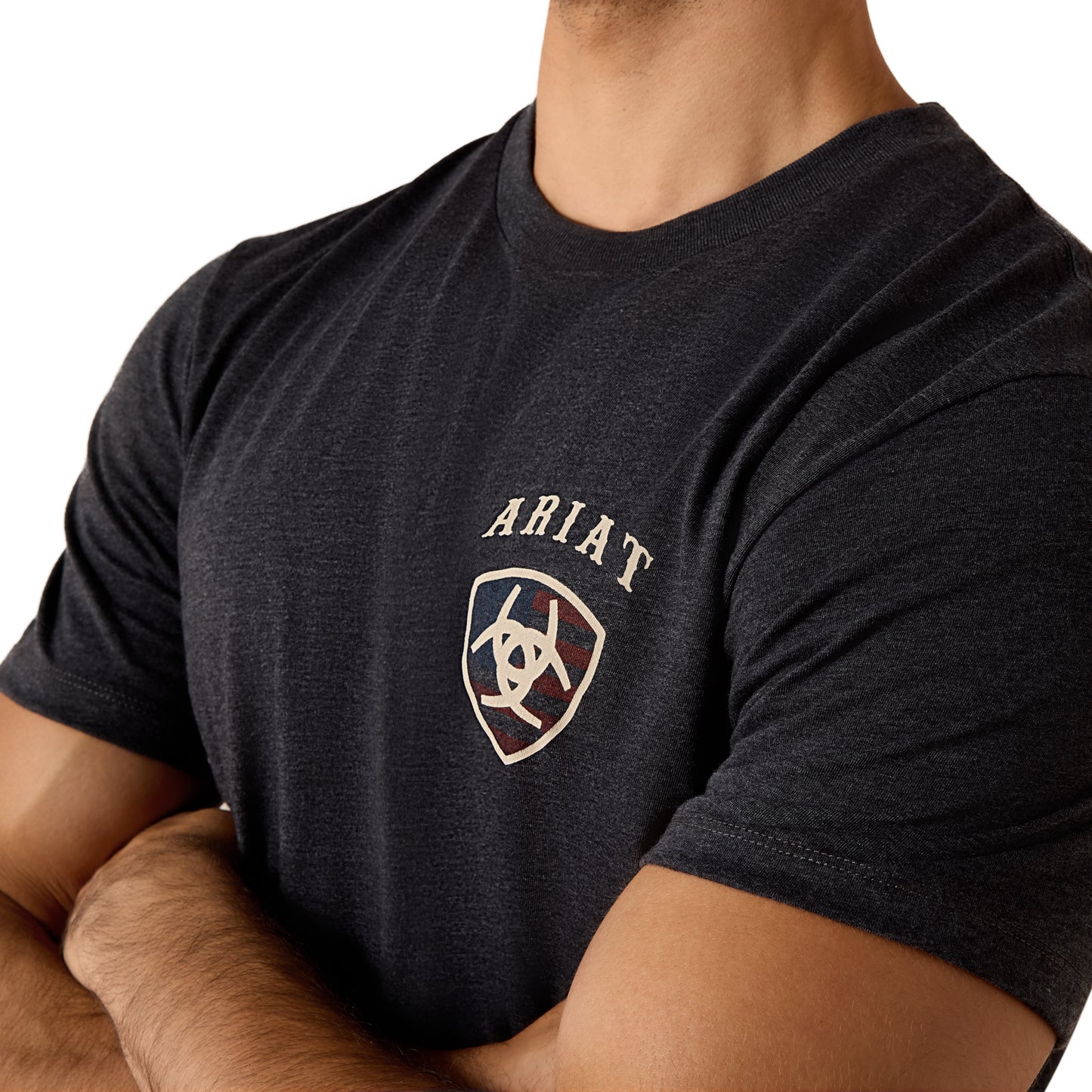 Ariat Men's American Bison T-shirt - Charcoal Heather