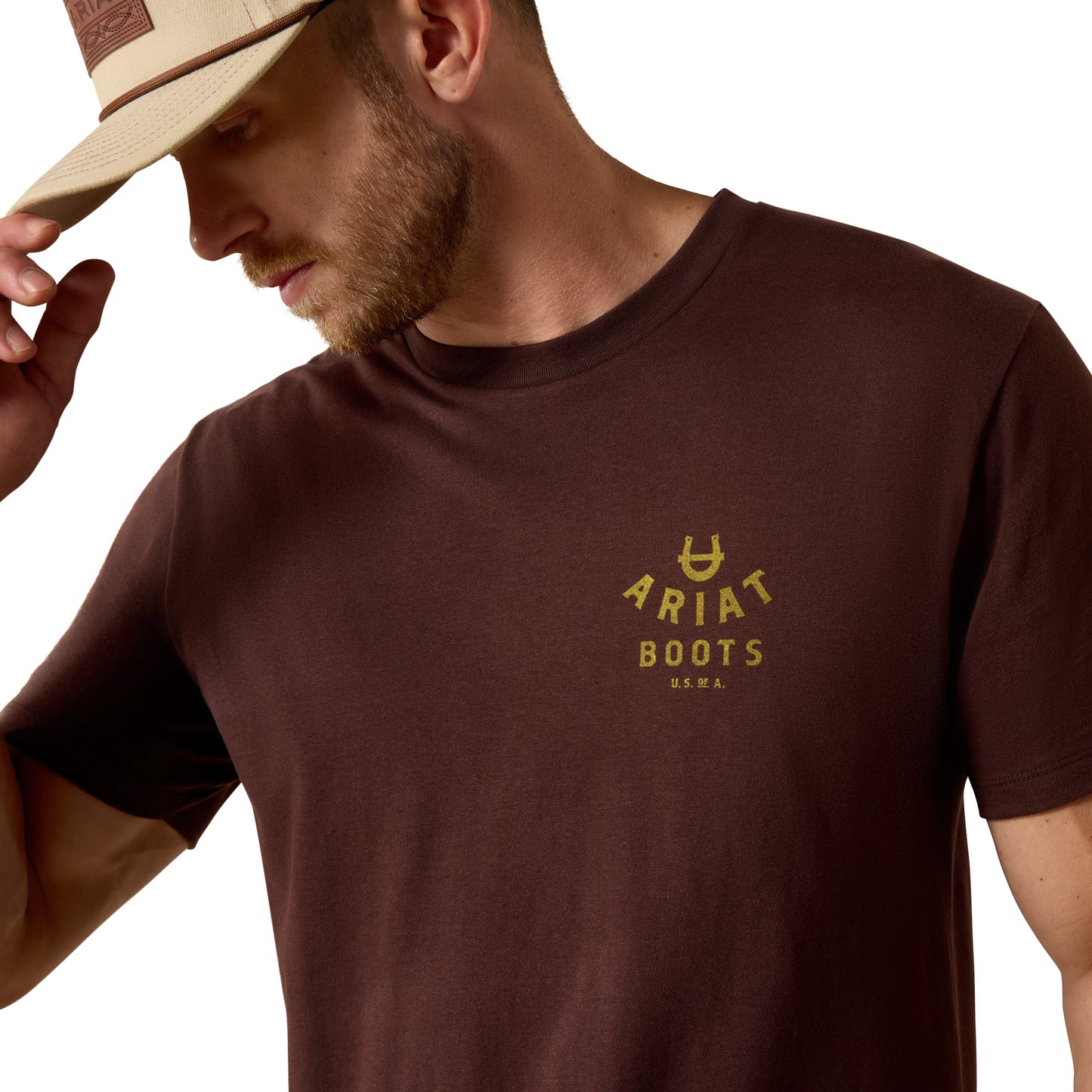 Ariat Men's Western Ropes T-shirt - Puce