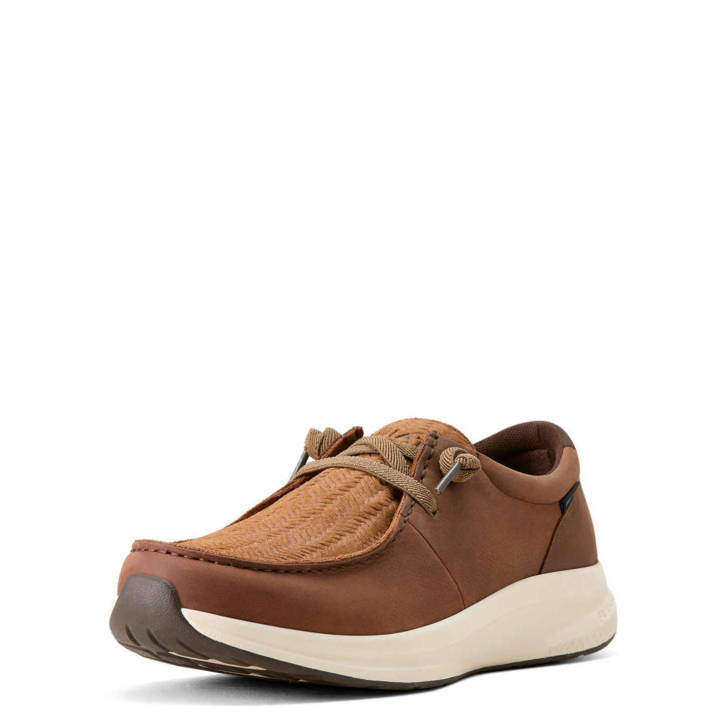 Ariat Mens Buckeye Waterproof Reliable Brown / Tan Woven Embossed