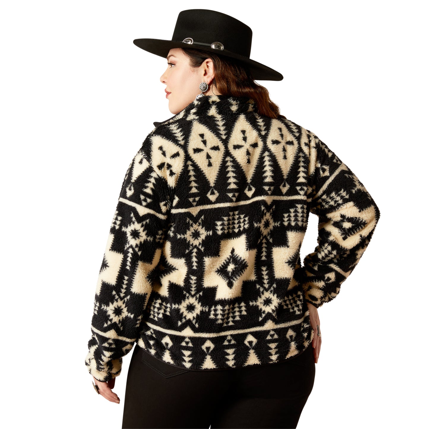 Ariat Women's Berber Snap Front Sweatshirt Winslow Southwest Print
