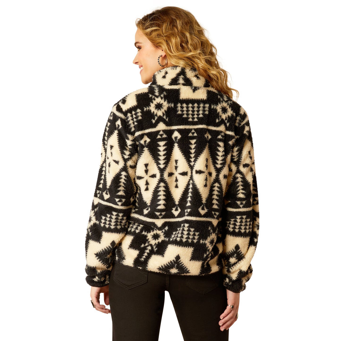 Ariat Women's Berber Snap Front Sweatshirt Winslow Southwest Print