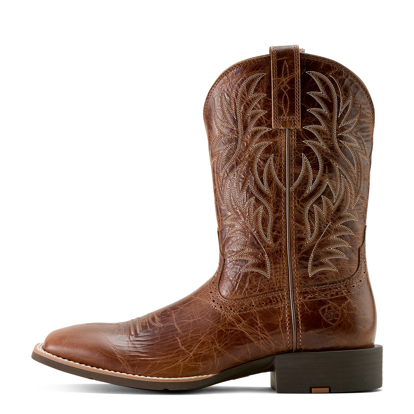 Ariat Men's Sport Western Wide Square Toe Dark Tan
