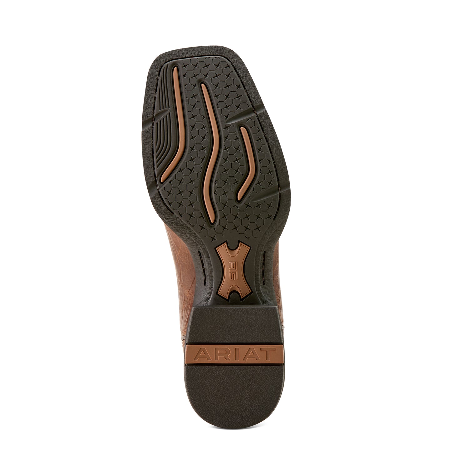 Ariat Men's Sport Western Wide Square Toe Dark Tan