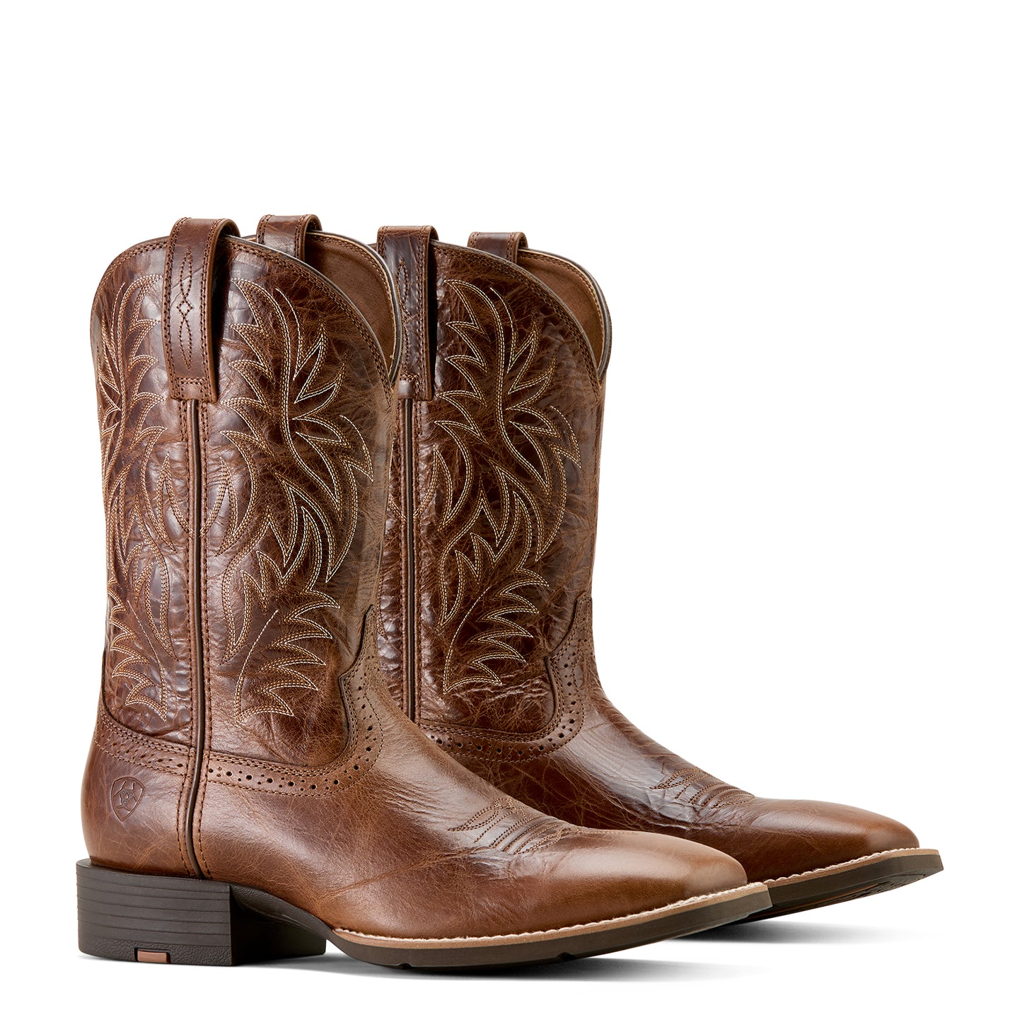 Ariat Men's Sport Western Wide Square Toe Dark Tan