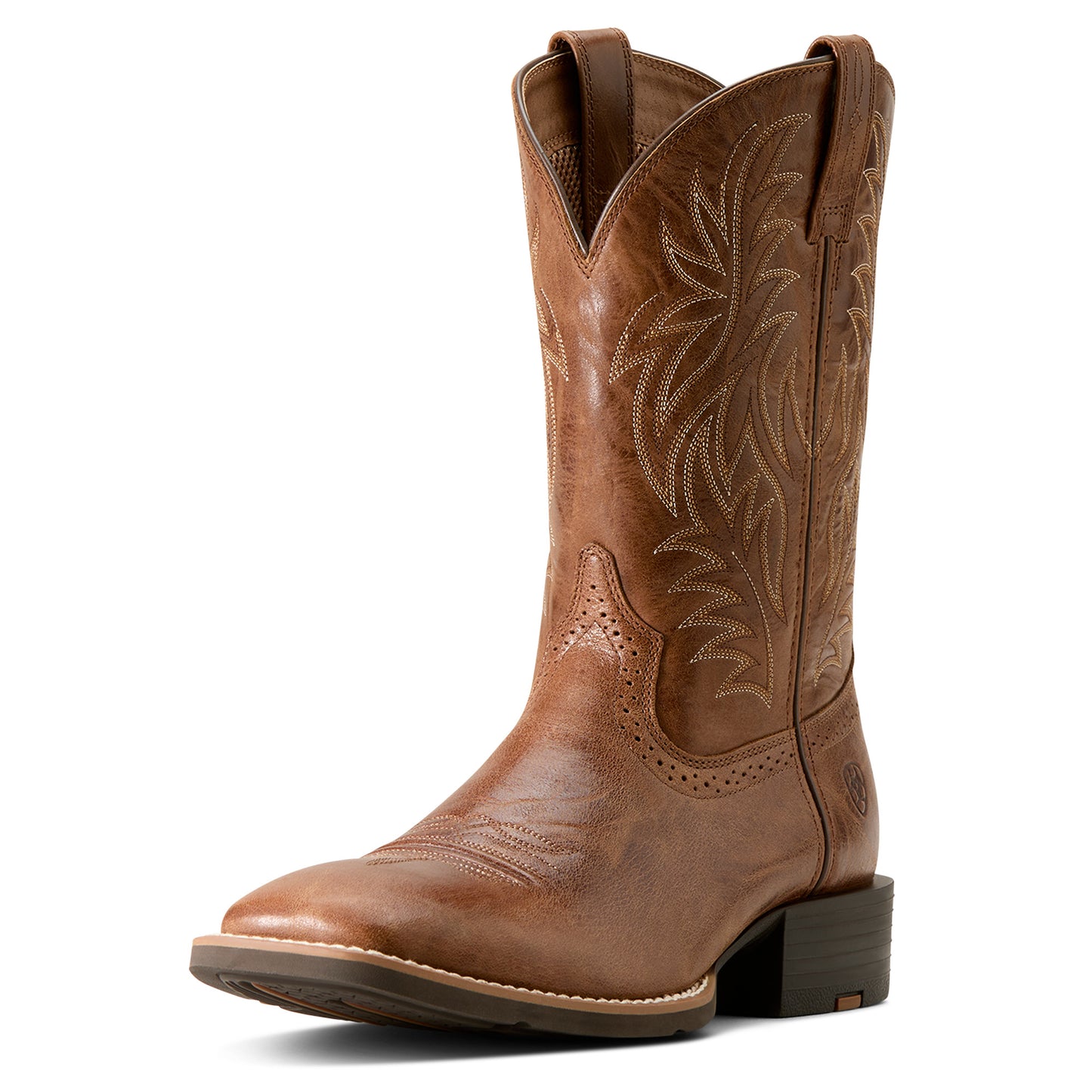 Ariat Men's Sport Western Wide Square Toe Dark Tan