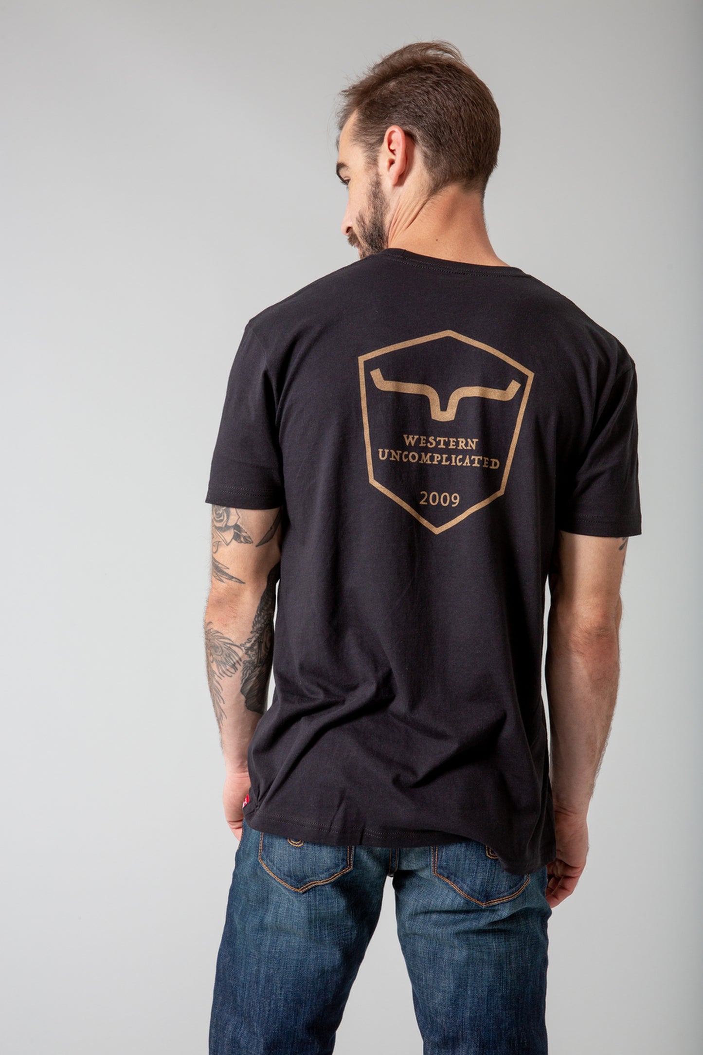 Kimes Ranch Mens Shielded Trucker Shirt Black