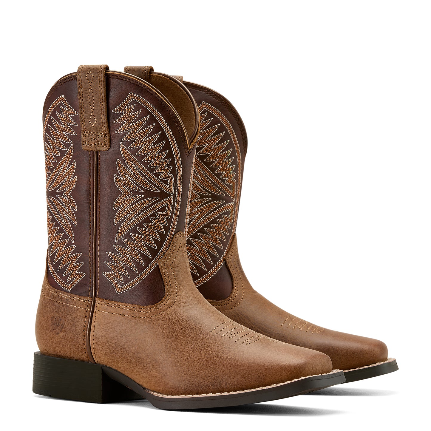 Ariat Youth Kid's Ruidoso Pearl/Chocolate Brown