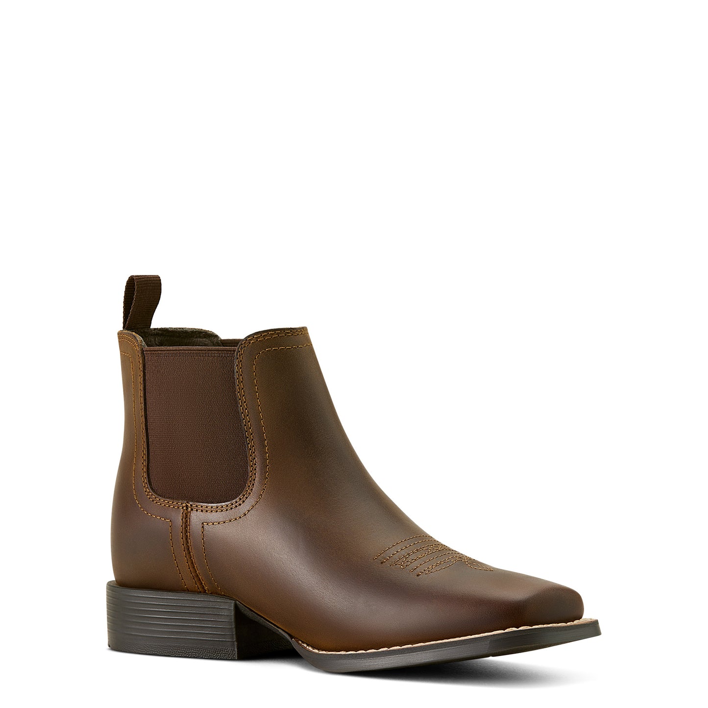 Ariat Youth Booker Chelsea Western Boot -Distressed Brown