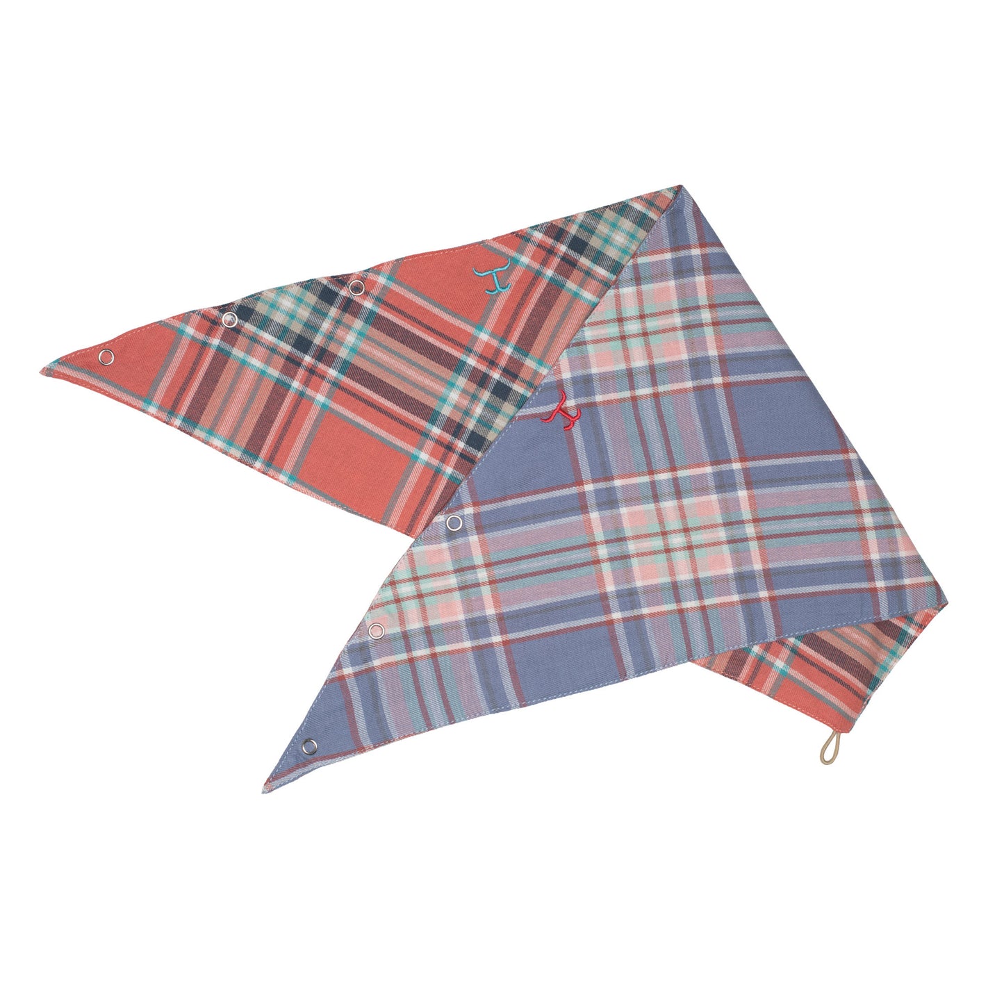 Just Country Carlee Doubled Sided Scarf - Country Blue Plaid/ Dusty Jade Plaid