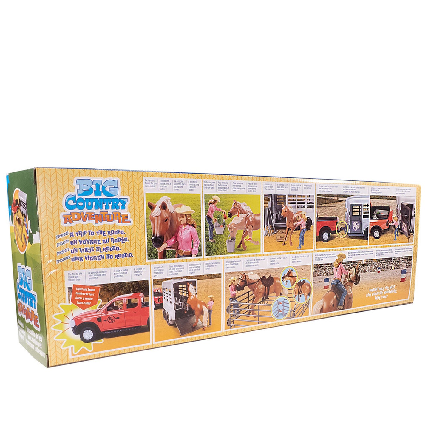 Big Country Toys 18 Piece Truck and Cattle Trailer Playset