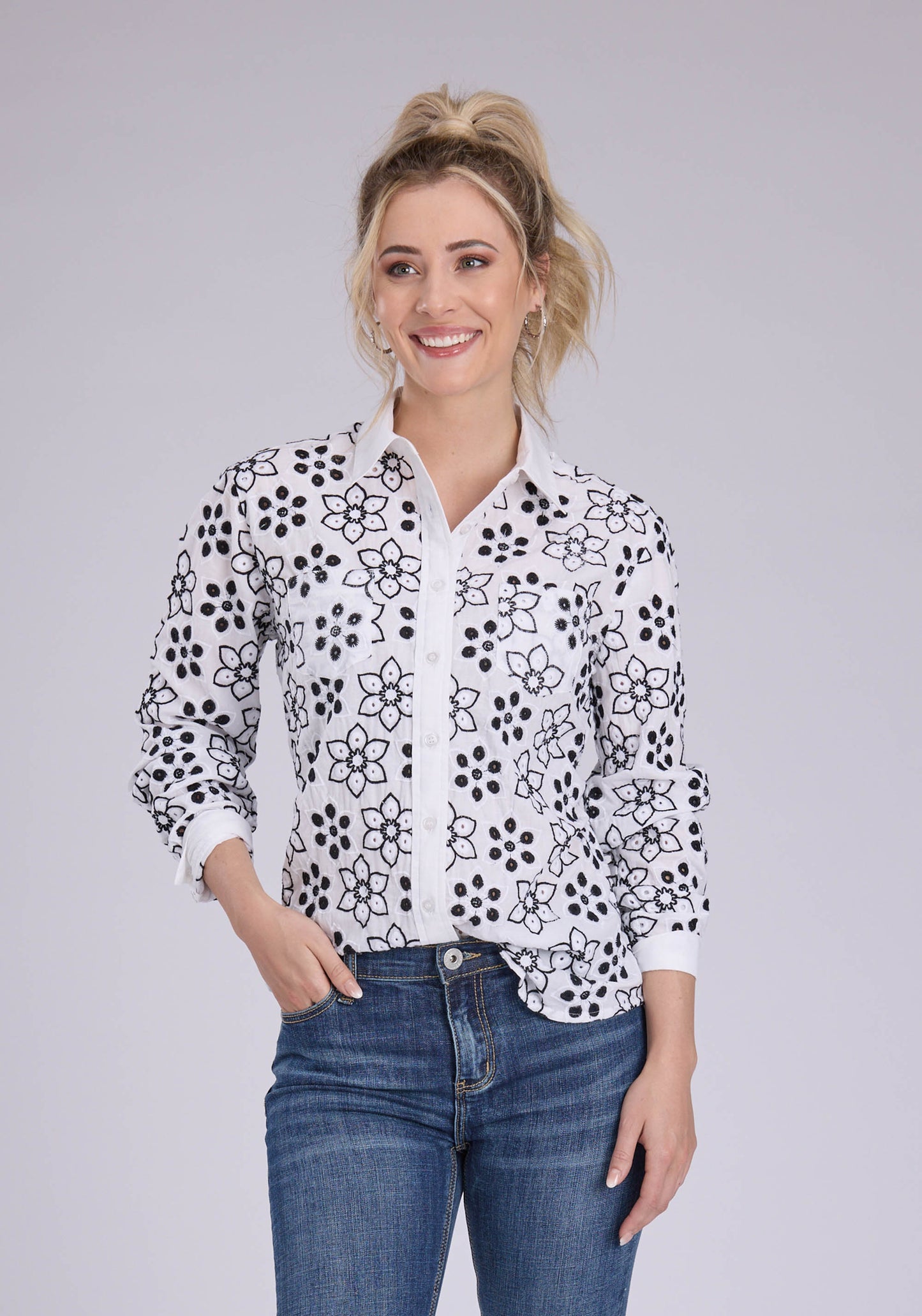 Roper Womens Five Star Collection Long Sleeve Shirt 03-050-0565-2092