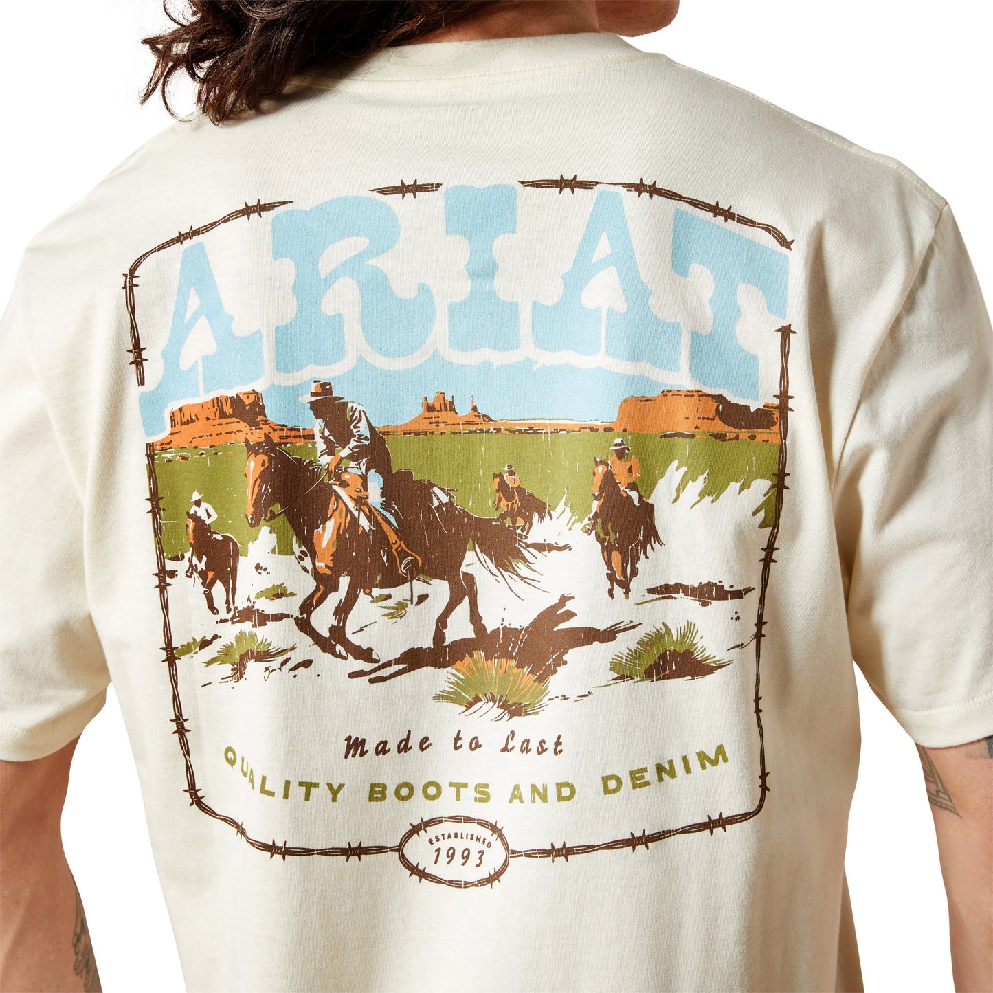 Ariat Men's Pulp Western Short Sleeve Tee - Turtledove