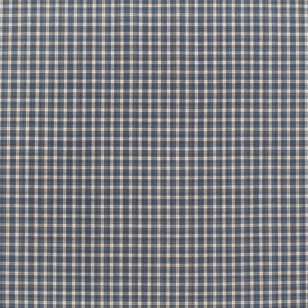 Just Country Boy's Brayden Half Button Workshirt - Denim Blue & White Check