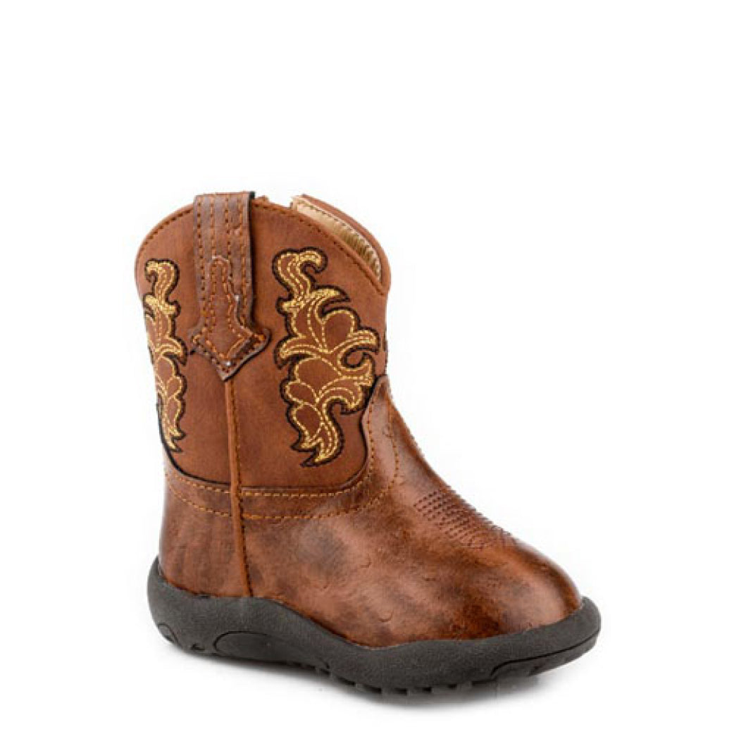 Roper Infant Cowbaby Ostritch Print/ Cognac 09-016-1900-3620