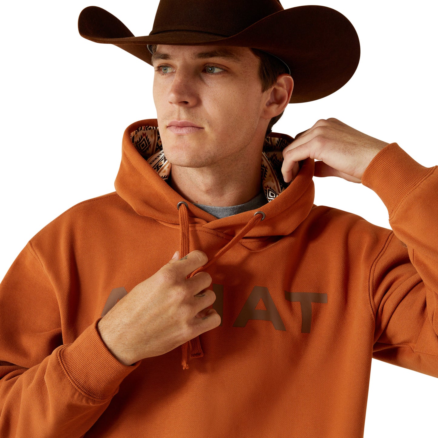 Ariat Men's Stitch Shield Logo Hoodie - Adobe