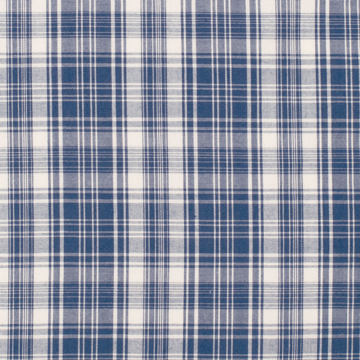 Just Country Men's Austin Full Button Long Sleeve Print Workshirt - Royal Blue & White Plaid