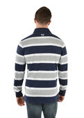 WRANGLER MENS GEORGE STRIPE RUGBY