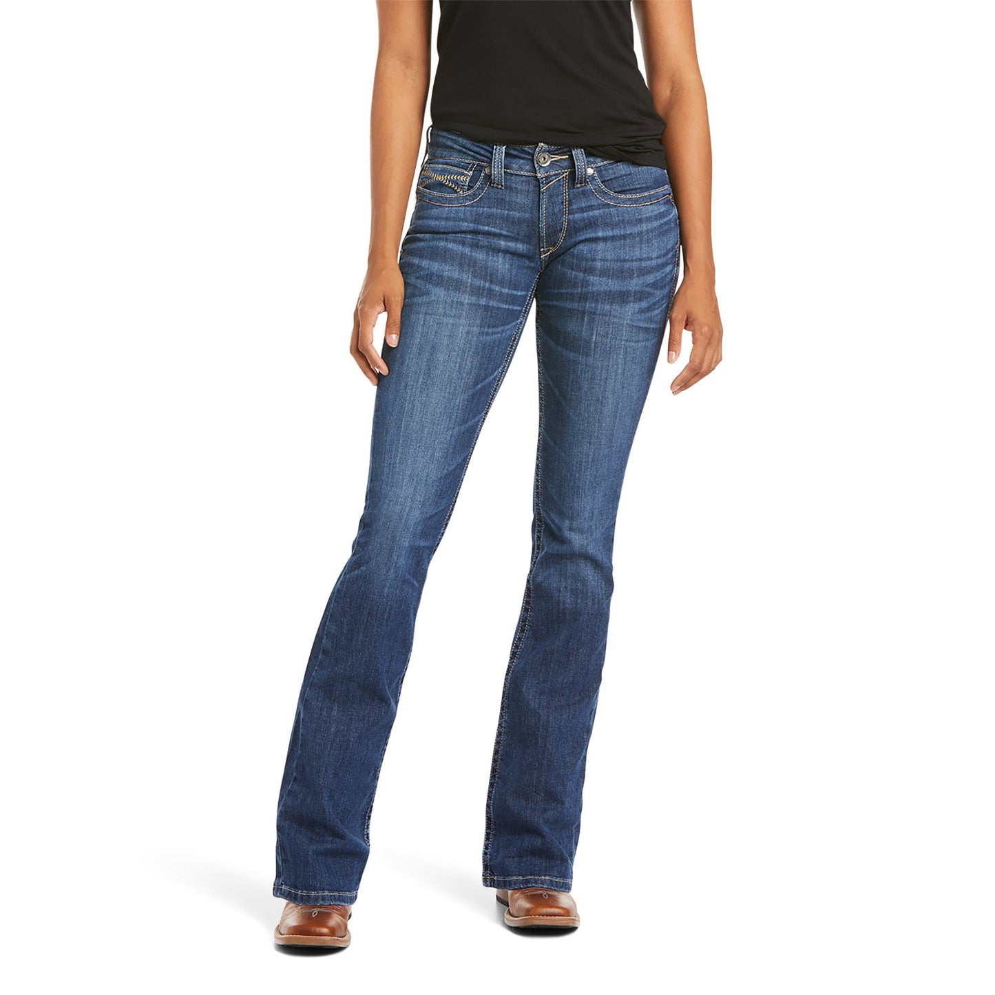 ARIAT WMNS REAL MID RISE JEAN LILIANA IRVINE