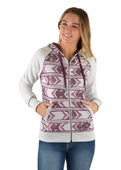 PURE WESTERN WMNS ARIANA ZIP UP HOODIE