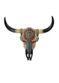 PURE WESTERN MOSAIC STEER HEAD WALL HANGING