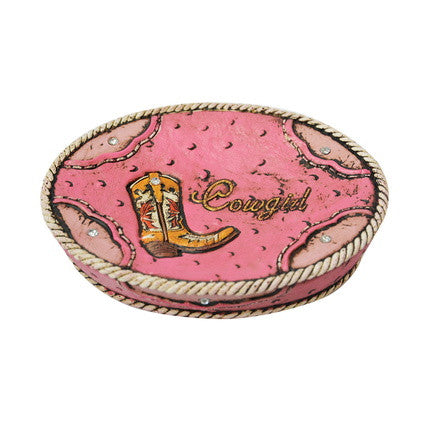 PURE WESTERN COWGIRL PINK SOAP HOLDER