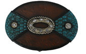 PURE WEATERN OVAL SNAKESKIN&BLING SMALL JEWELLERY BOX