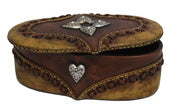 PURE WESTERN OVAL HEARTS LARGE JEWELLERY BOX