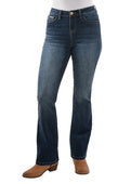 PURE WESTERN WMNS BRADY HIGH WAISTED BOOT CUT JEAN 34"