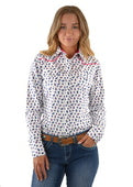 PURE WESTERN WMNS HARPER PRINT L/S SHIRT