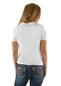 PURE WESTERN WMNS ROZLYN TEE