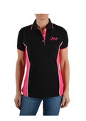 BULLZYE WMNS ARIZONA SPLICED POLO - BLACK/PINK