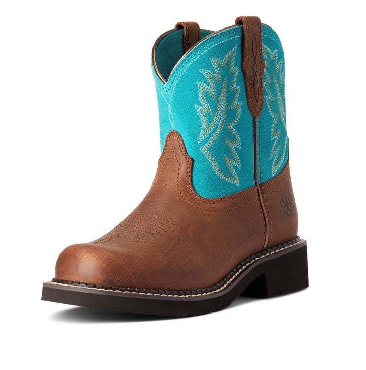 ARIAT KIDS FATBABY HERITAGE DISTRESSED - BROWN / TURQUOISE
