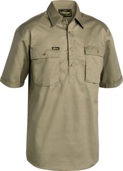BISLEY HALF BUTTON S/S