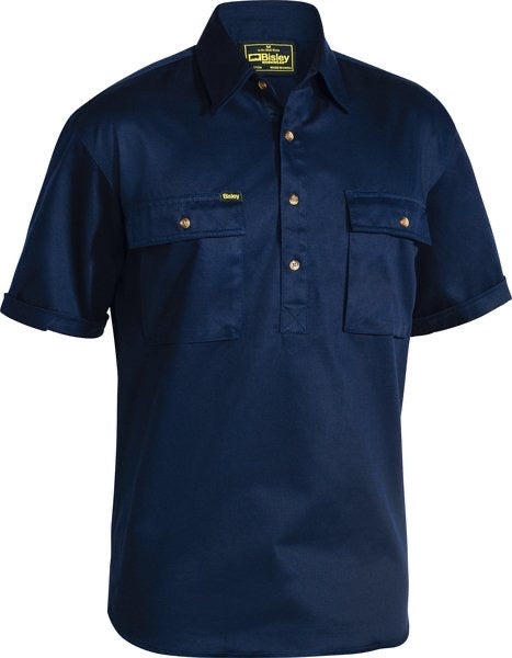 BISLEY HALF BUTTON S/S