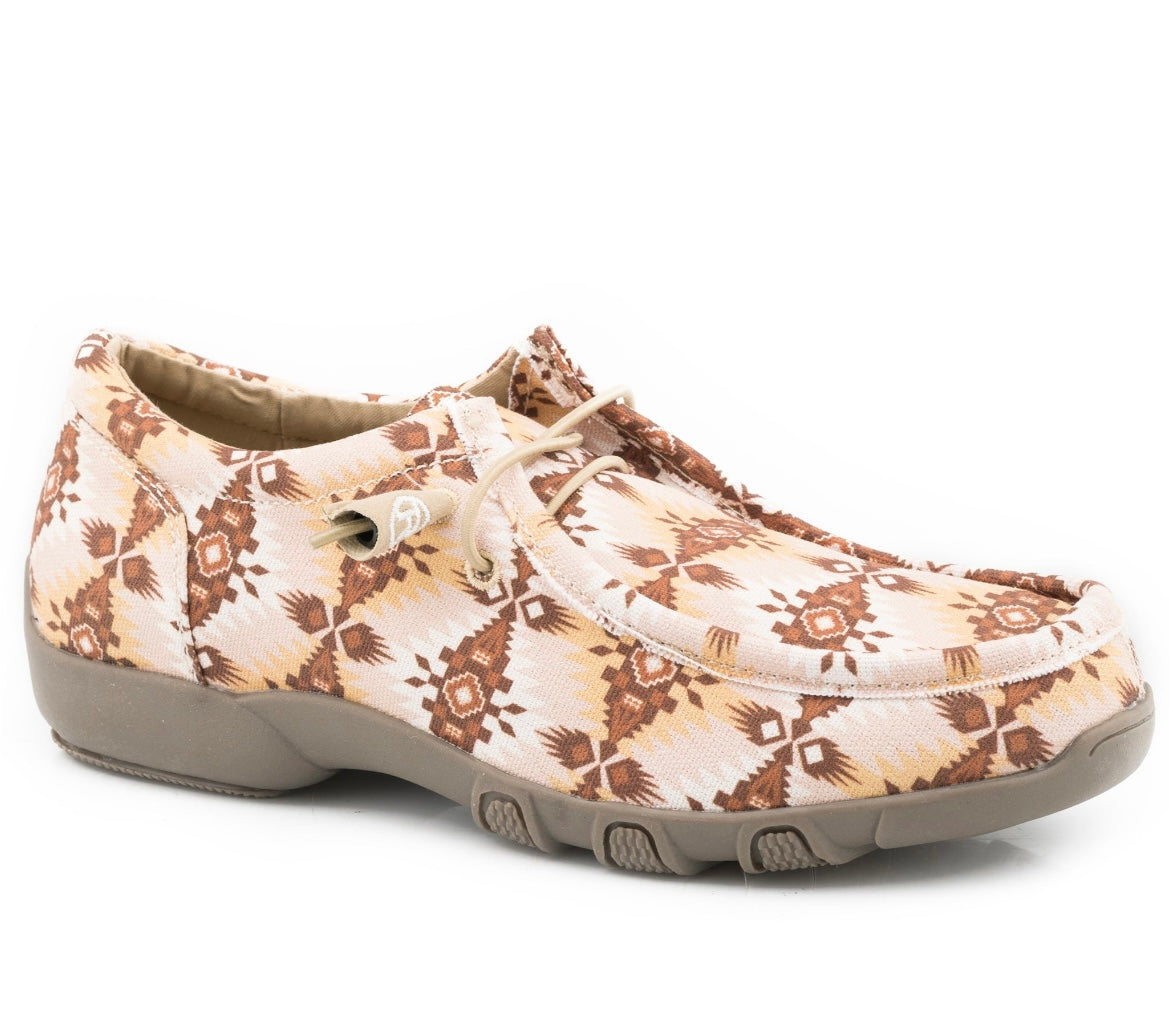 ROPER WMNS CHILLIN AZTEC TAN CANVAS SHOE
