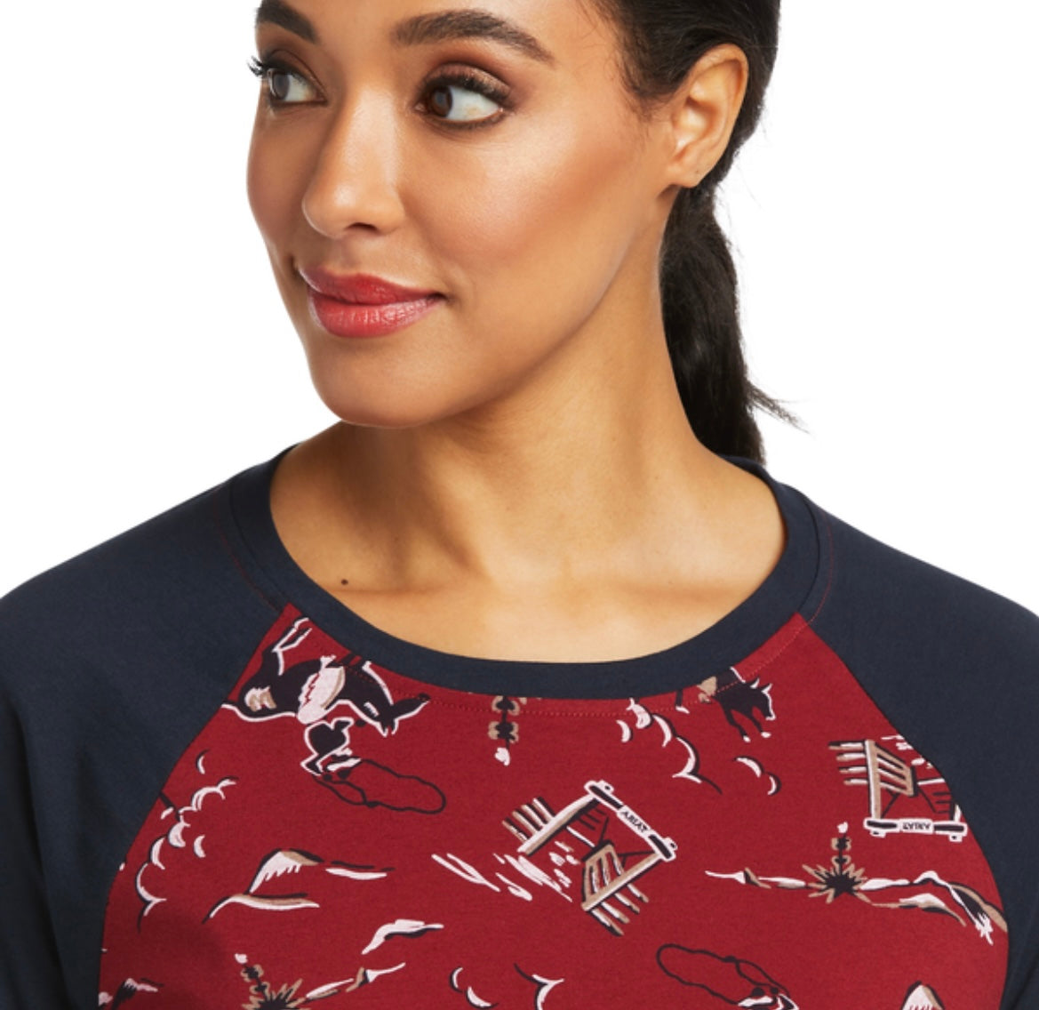 ARIAT WMNS PJ SET RHUBARB