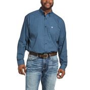 ARIAT MENS L/S SHIRT MARINE BLUE