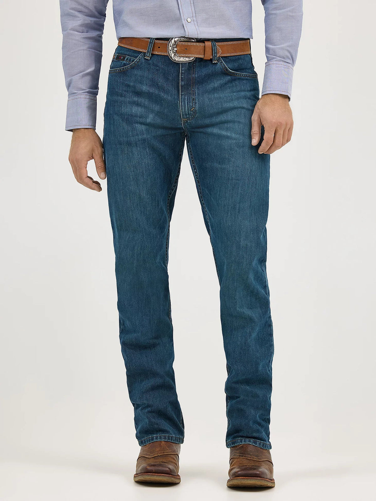 Wrangler Men’s Cody Johnson 02 Regular Fit Jean - Moonlight