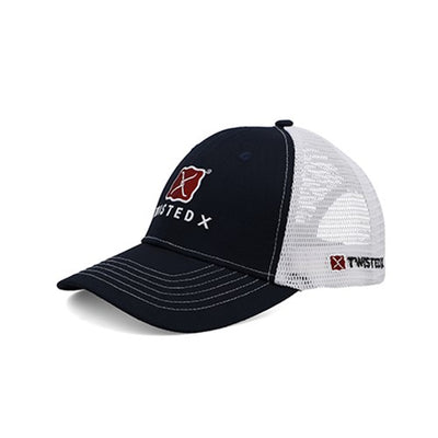 Twisted x Buckle Trucker Cap - Navy White