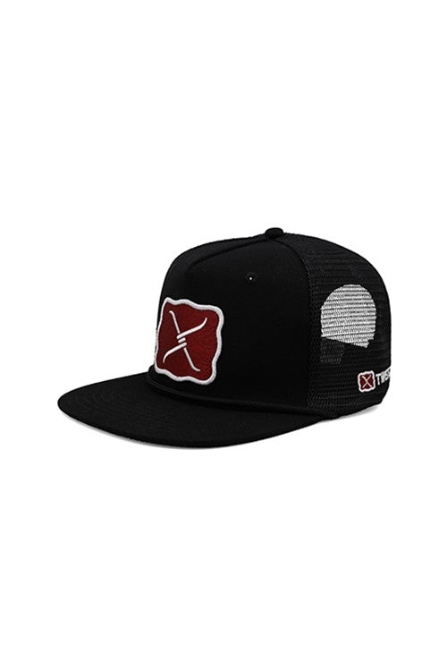 Twisted X Large Buckle High Profile Trucker Cap - Black