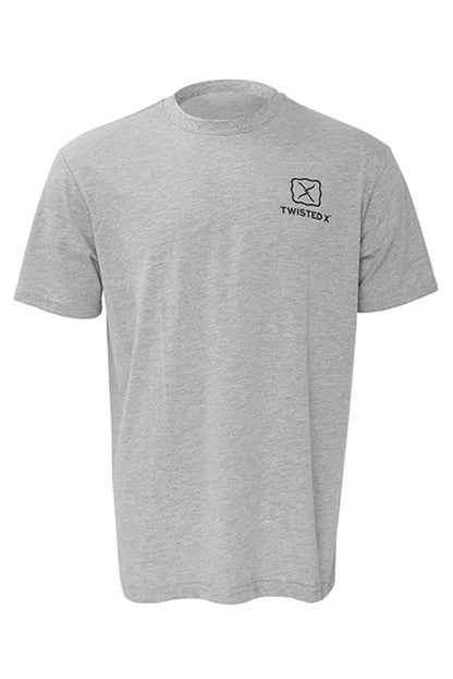 Twisted X Mens Grey Horse Short Sleeve Tee