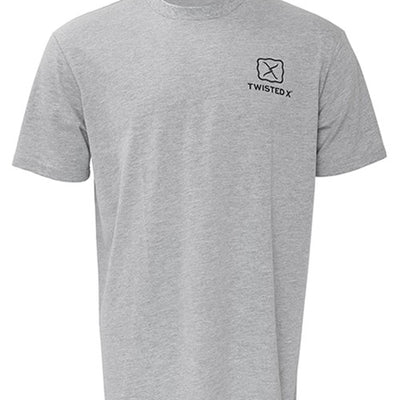 Twisted X Mens Grey Horse Short Sleeve Tee